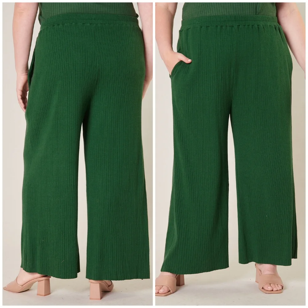 LAST 1❗️SUGARLIPS Curvy Plus Size 2-Piece Pants Set - Picture 5 of 7